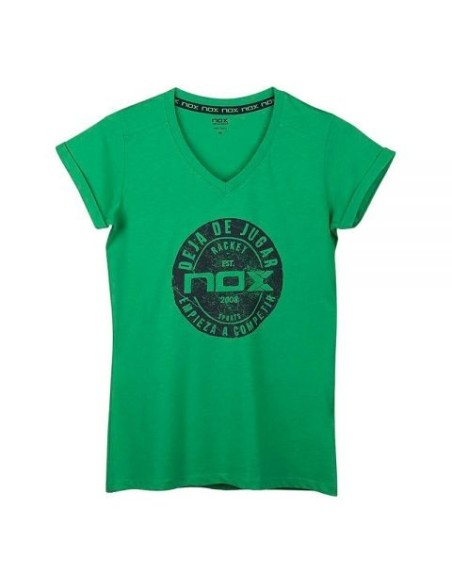 Nox Nox Maglietta Basic Verde Donna |Padel offers