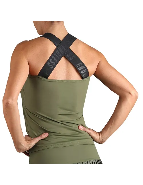 Endless T-shirt Iconic II Army Woman | Ofertas de padel