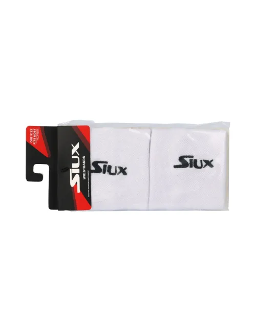Pack 2 Muñequera Club Siux Blanco | Ofertas de pádel
