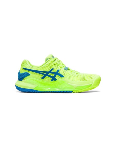 Asics Gel-Resolution 9 Clay Verde Mujer 1042A224-300 | Ofertas de pádel