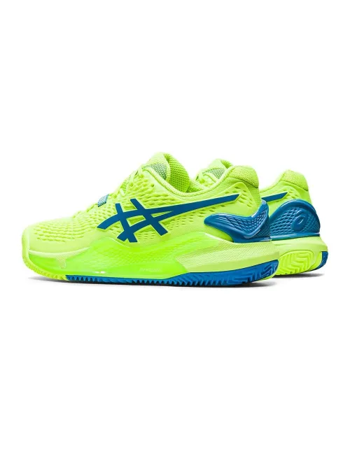 Asics Gel-Resolution 9 Clay Verde Mujer 1042A224-300 | Ofertas de pádel