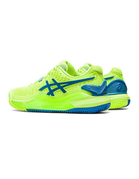 Asics Gel-Resolution 9 Clay Verde Mujer 1042A224-300 | Ofertas de pádel