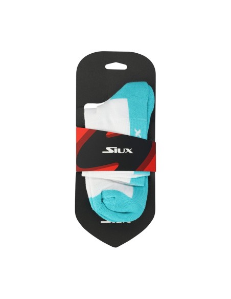 Siux Calzini Mezzi calzini Corvo Bianco Turchese |Padel offers