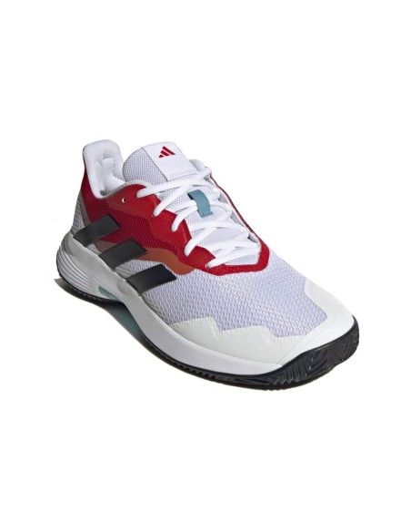 Adidas Courtjam Control Blanco Rojo Hq8469 | Ofertas de padel