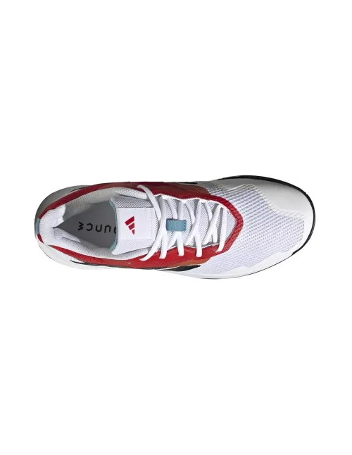 Adidas Courtjam Control Blanco Rojo Hq8469 | Ofertas de padel