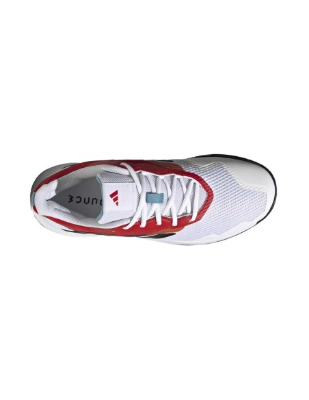 Adidas Courtjam Control Blanco Rojo Hq8469 | Ofertas de padel