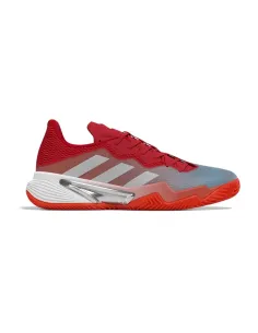 Adidas Barricade Clay Rot Grau Damen Hq8427