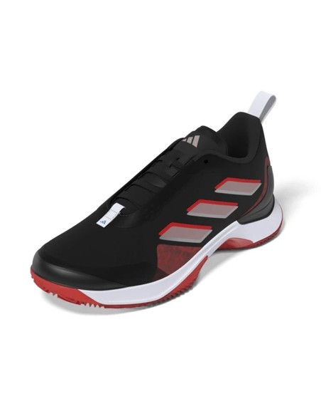 Adidas Avacourt Clay Negro Rojo Mujer Hq8409 |Padel offers