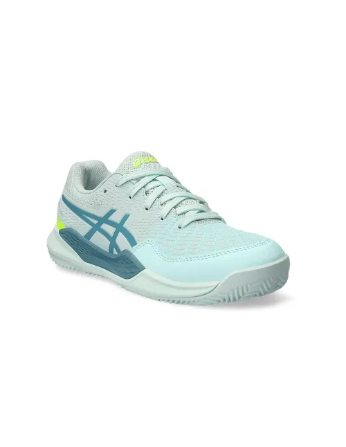 Asics Gel-Resolution 9 Gs Clay Azul Turquesa Junior 1044A068 402 | Ofertas de pádel