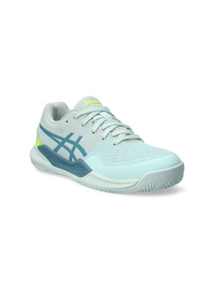 Asics Gel-Resolution 9 Gs Clay Azul Turquesa Junior 1044A068 402 | Ofertas de pádel