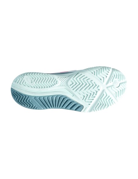 Asics Gel-Resolution 9 Padel Blanco Turquesa Mujer 1042A245 400 | Ofertas de padel