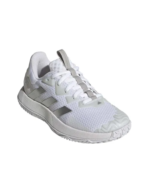 SAPATOS DE MULHER Adidas Solematch Control ID1502 BRANCOS E PRATEADOS | Ofertas de padel