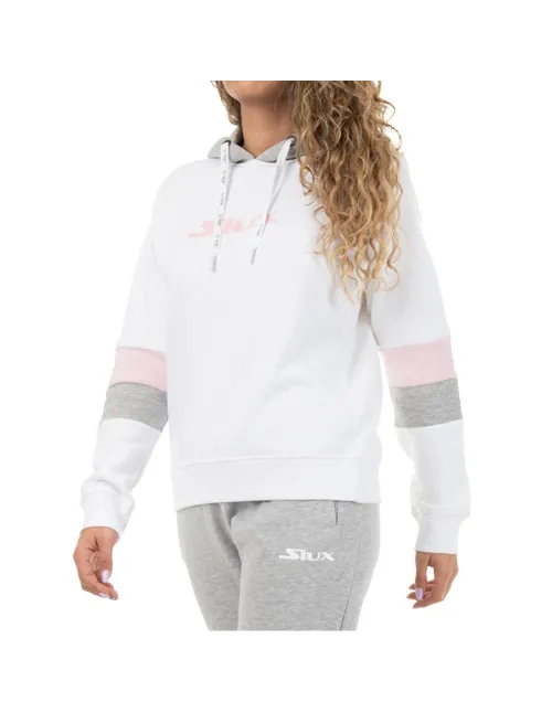 Hoodie Siux Belim White Women's Hooded Sweatshirt |Padel offers