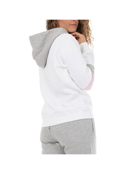 Hoodie Siux Belim White Women's Hooded Sweatshirt |Padel offers