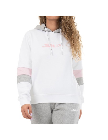 Hoodie Siux Belim White Women's Hooded Sweatshirt |Padel offers