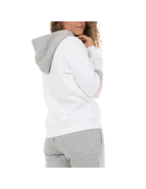 Sudadera Capucha Siux Belim Blanco Mujer | Ofertas de pádel