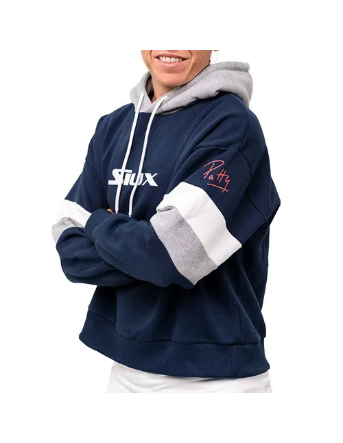 Sudadera Siux Capucha Patty Azul | Ofertas de pádel
