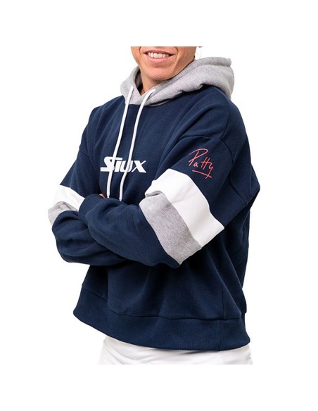 Sudadera Siux Capucha Patty Azul | Ofertas de pádel