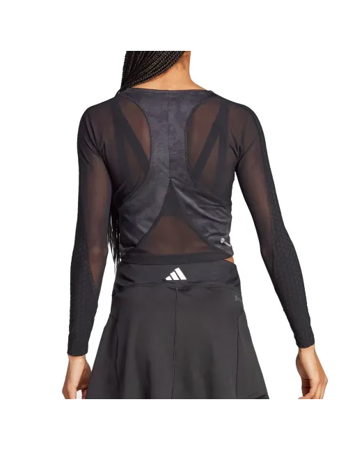Camiseta Adidas Manga Larga Paris Crop Hz8731 Mujer | Ofertas de pádel