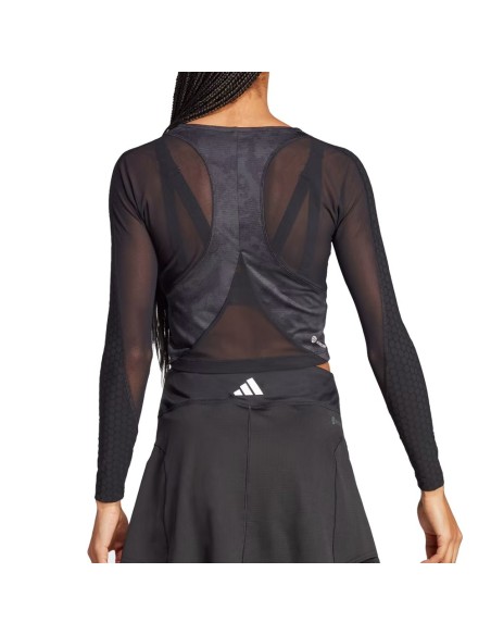 Adidas T-shirt Manica lunga Paris Crop Hz8731 Donna |Padel offers