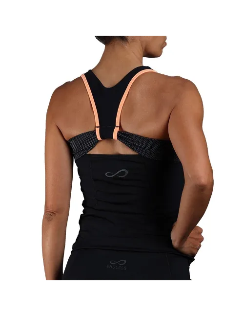 Endless Maglietta Starlett 30200 Nero Salmone Donna |Padel offers