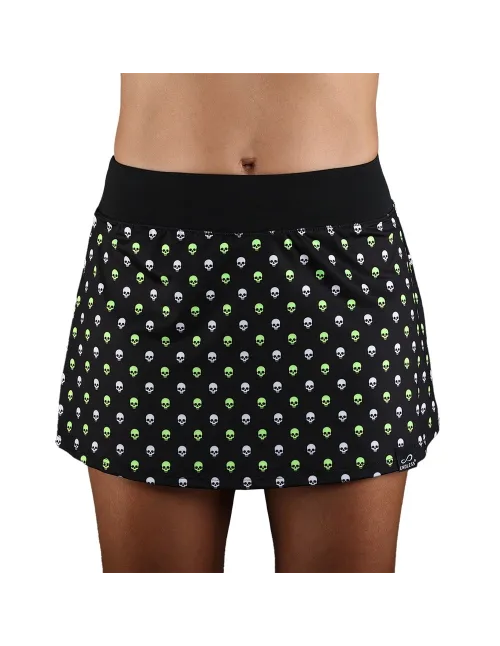 Falda Endless Minimal Print 40009 Skulls Green