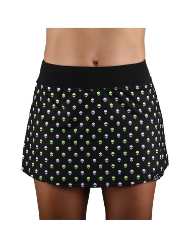 Skirt Endless Minimal Print 40009 Skulls Green