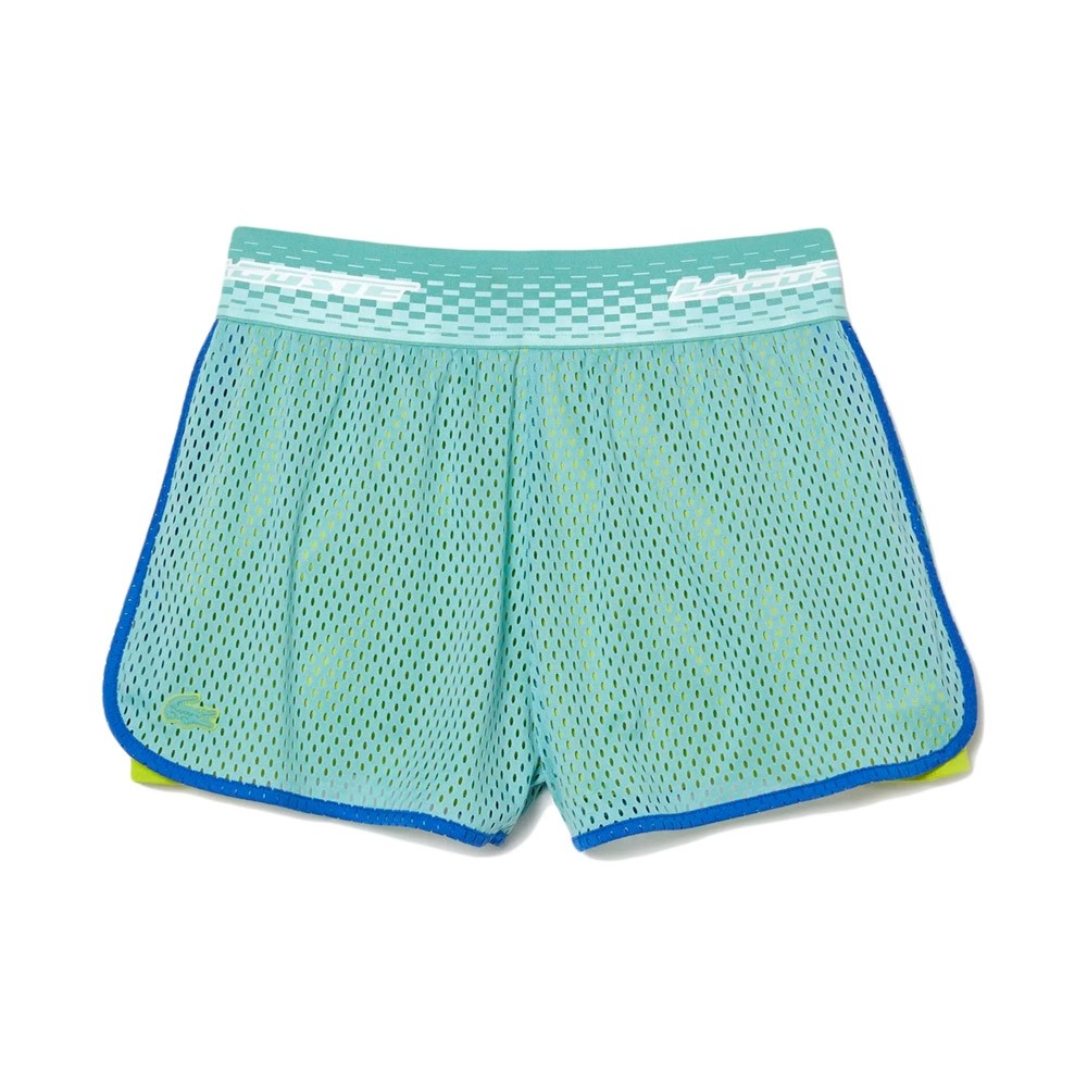 Short Lacoste Mujer Gf4915 Talla 38, Black