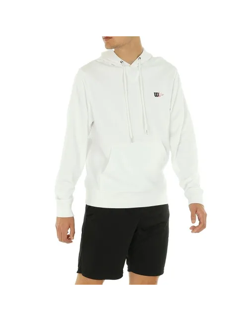 Wilson Sweatshirt M com capuz em mistura W91m314207 Bk | Ofertas de padel