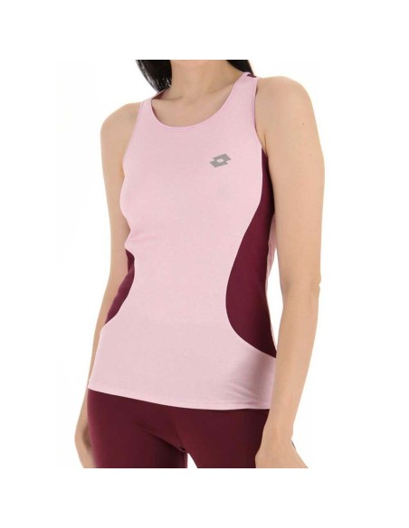 Camiseta Lotto Run Fit Mel Gris Negro Mujer | Ofertas de pádel