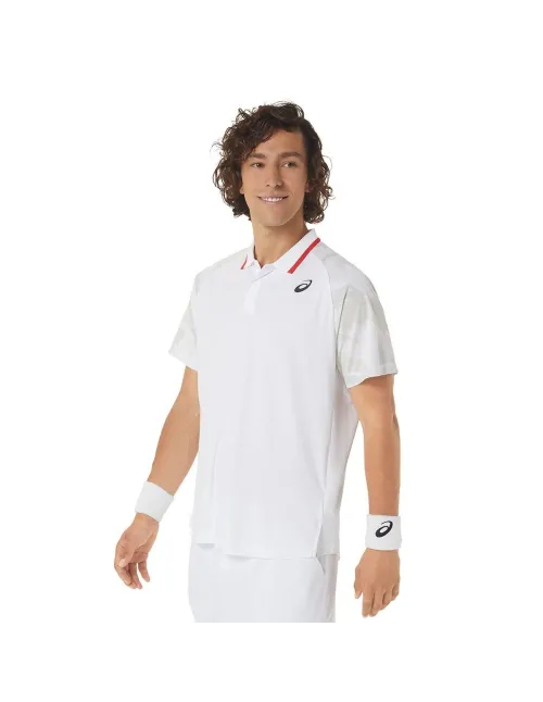 Men’s Asics Court Graphic 2041A252 Polo Shirt | Ofertas de padel