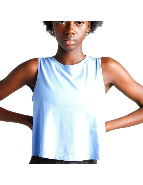 Camiseta Sin Mangas Crop Rs Padel Azul Cielo Mujer | Ofertas de pádel