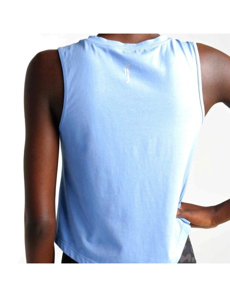 Camiseta Sin Mangas Crop Rs Padel Azul Cielo Mujer | Ofertas de pádel