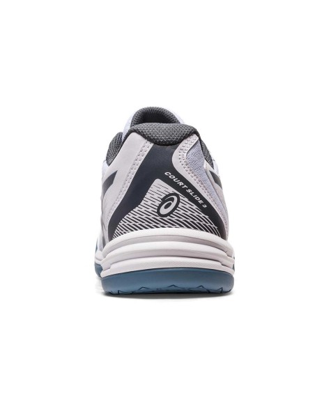 Asics Court Slide 3 Branco Preto | Ofertas de padel