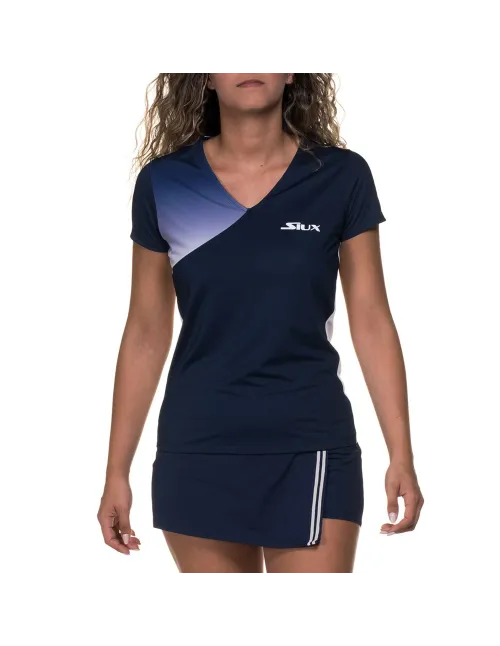 Camiseta Siux Pao Azul Mujer | Ofertas de pádel