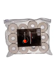 Bolsa Shockout X12 Overgrips Premium Blanco Perforado 100-0054
