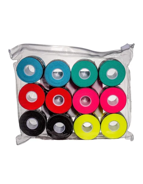 Shockout Bag X12 Overgrips Premium Multicolor Plain 100-0055 | Ofertas de padel