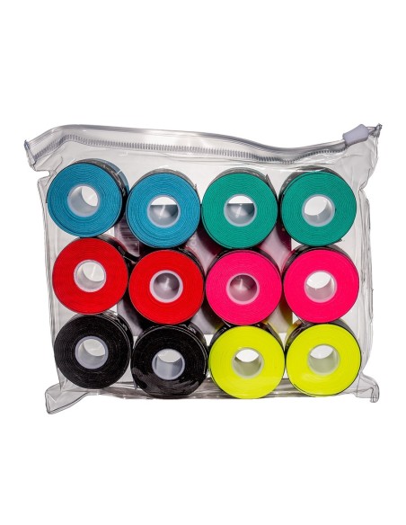 Shockout Bag X12 Overgrips Premium Multicolor Plain 100-0055 | Ofertas de padel