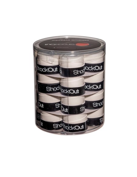 Shockout Drum X24 Overgrips Premium Branco Liso 100-0049 | Ofertas de padel