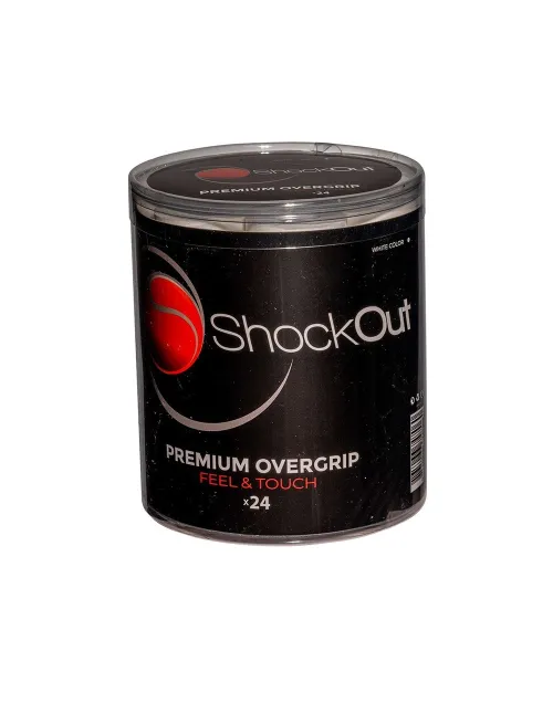 Shockout Drum X24 Overgrips Premium Branco Liso 100-0049 | Ofertas de padel