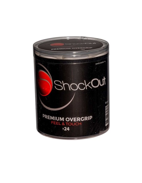 Shockout Drum X24 Overgrips Premium Branco Liso 100-0049 | Ofertas de padel
