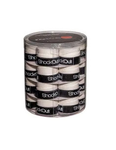 Shockout X24 Premium White Perforated Overgrips Drum | Ofertas de padel