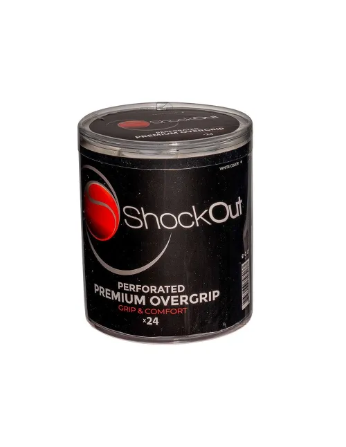Tambor Shockout X24 Overgrips Premium Blanco Perforado 100-0050 | Ofertas de pádel