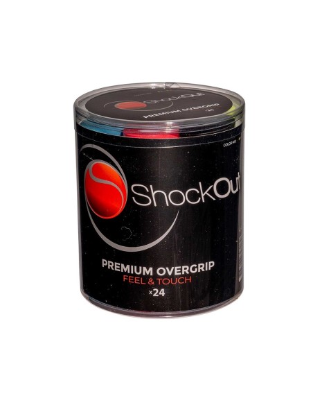 Tambor Shockout X24 Overgrips Premium Multicolor Liso | Ofertas de padel