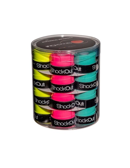 Tambor Shockout X24 Overgrips Premium Multicolor Liso 100-0051 | Ofertas de pádel
