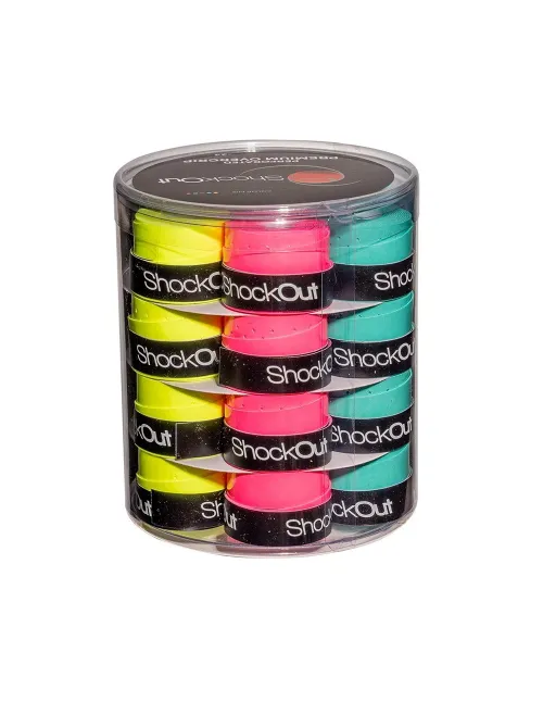 Tambor Shockout X24 Overgrips Premium Multicolor Perforado 100-0052 | Ofertas de pádel