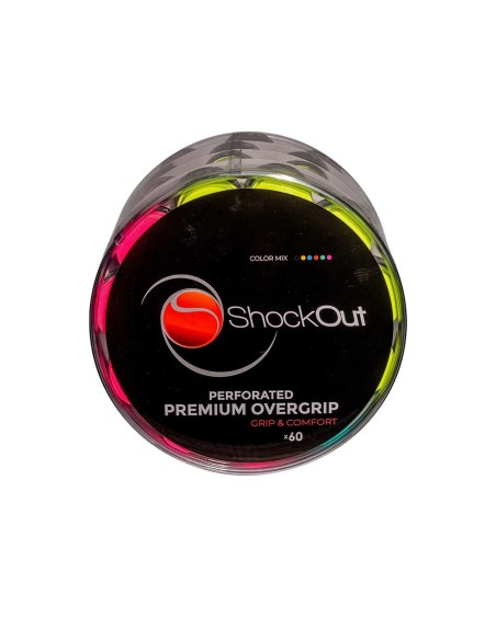 Tambor Shockout X60 Overgrips Premium Multicolor Perforado 100-0048 | Ofertas de pádel
