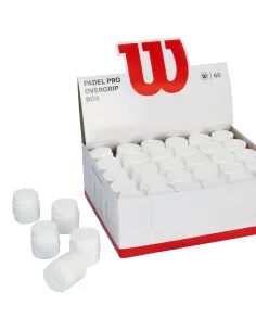 Caja Overgrip Wilson Pro Padel 60pk Blanco