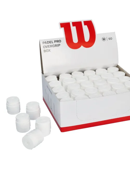 OVERGRIP BOX Wilson Pro WHITE Padel OVERGRIP | Ofertas de padel