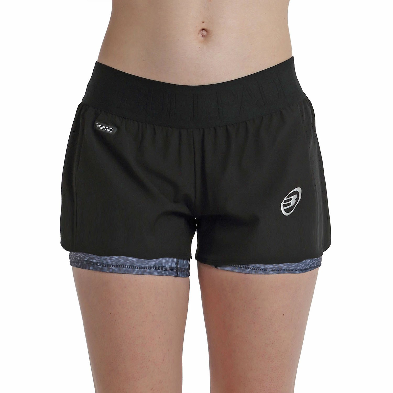 Short Bullpadel Breca Mujer Talla XS, Black